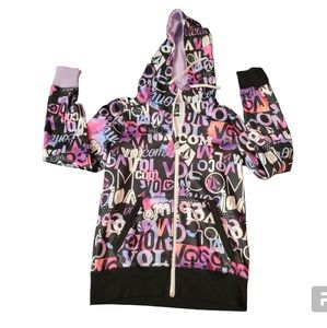 Volcom Womens small graffiti zip hoodie